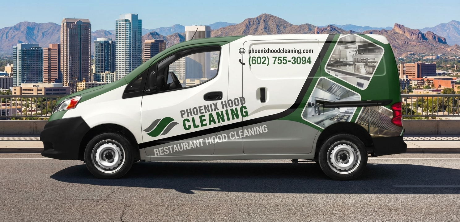 Phoenix Hood Cleaning work van